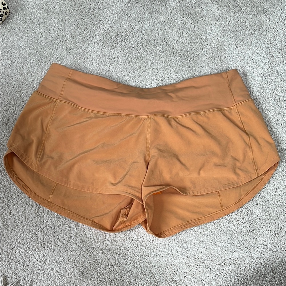 lululemon athletica Orange Athletic Shorts
